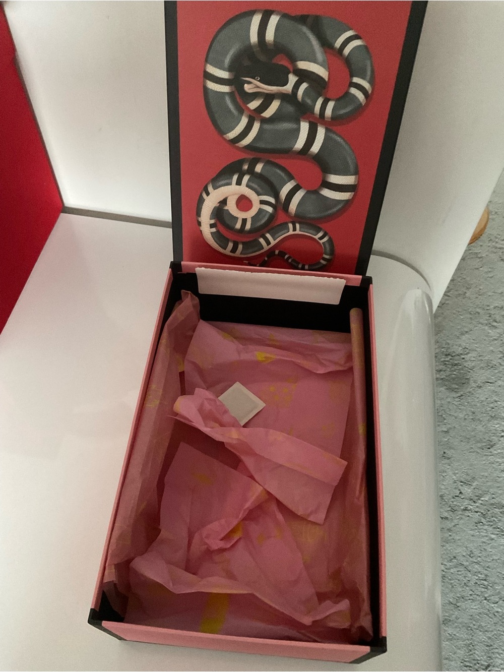 Gucci Snake Print Empty Shoe Box - Picture 3 of 7